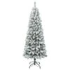 National Tree Company First Traditions Acacia Flocked Tree Medium Christmas Tree, 6 Ft -National Tree Company AC100 502 60F