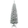 First Traditions Collection Artificial Christmas Tree, Acacia, Pencil Slim, Flocked, Includes Stand, 6 Feet -National Tree Company AC100 504 60F