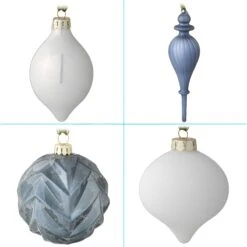 National Tree Company 20-Piece Christmas Tree Ornament Set, Arctic Lights Collection 11 National Tree Company 20-Piece Christmas Tree Ornament Set, Arctic Lights Collection -National Tree Company AH63 AL20 4