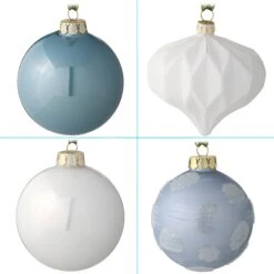 National Tree Company 20-Piece Christmas Tree Ornament Set, Arctic Lights Collection 14 National Tree Company 20-Piece Christmas Tree Ornament Set, Arctic Lights Collection -National Tree Company AH63 AL20 7