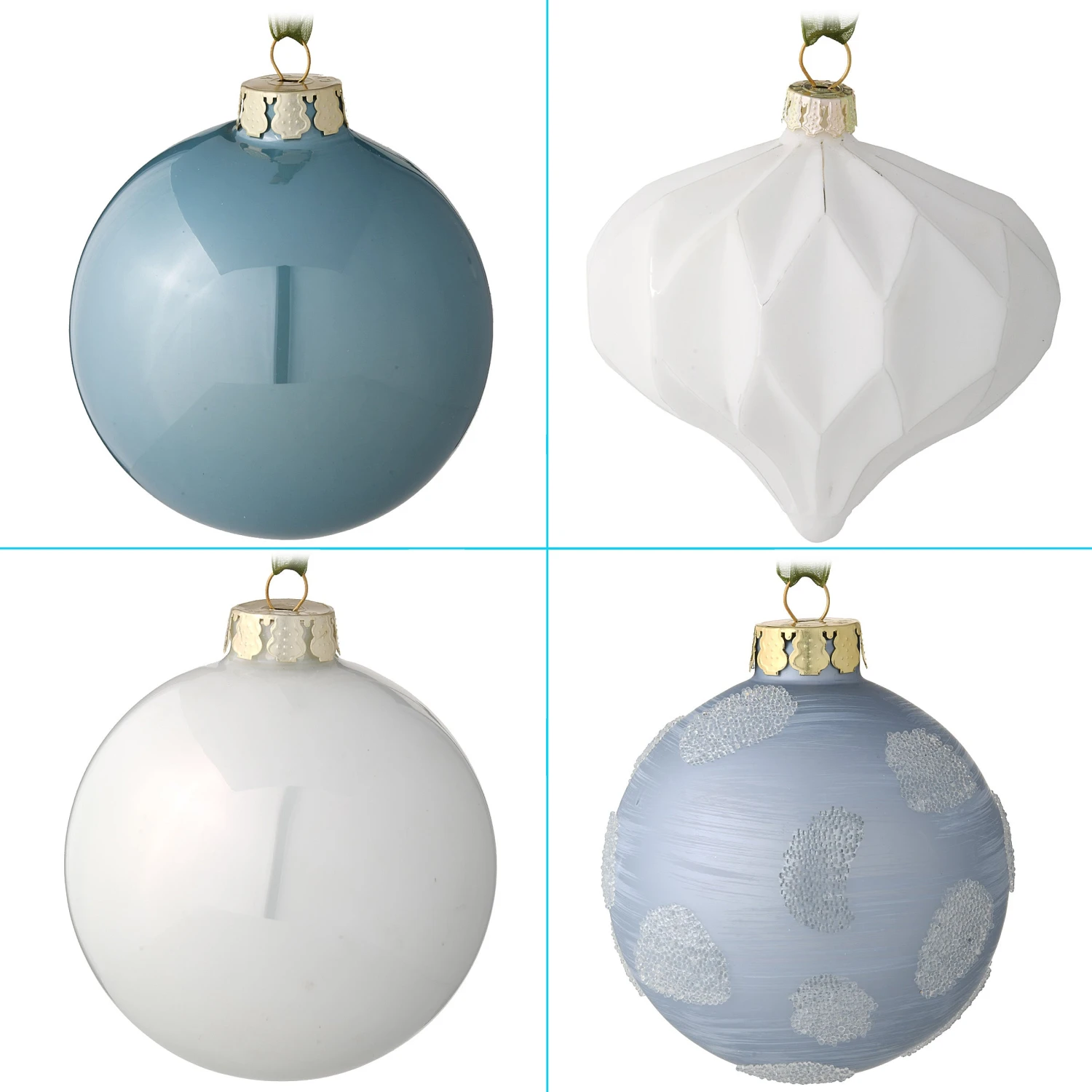 National Tree Company 20-Piece Christmas Tree Ornament Set, Arctic Lights Collection 8 National Tree Company 20-Piece Christmas Tree Ornament Set, Arctic Lights Collection - Image 6