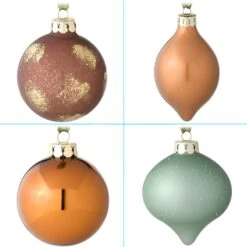 National Tree Company 20-Piece Christmas Tree Ornament Set, Alpine Collection 12 National Tree Company 20-Piece Christmas Tree Ornament Set, Alpine Collection -National Tree Company AH63 ALP20 3