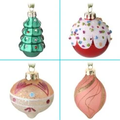 National Tree Company 20-Piece Christmas Tree Ornament Set, Be Merry Collection -National Tree Company AH63 BM20 3