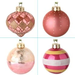 National Tree Company 20-Piece Christmas Tree Ornament Set, Be Merry Collection -National Tree Company AH63 BM20 5