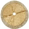 National Tree Company 48" Yuletide Glam Collection Metallic Gold Tree Skirt -National Tree Company AH63 PT14920C 1