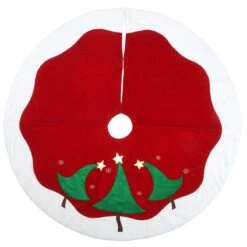 National Tree Company 48" General Store Collection Red And White Tree Skirt