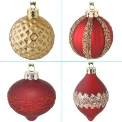 National Tree Company 20-Piece Christmas Tree Ornament Set, Vienna Waltz Collection -National Tree Company AH63 VW2021 7