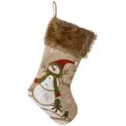 National Tree Company 21" Alpine Collection Red Hat Snowman Stocking