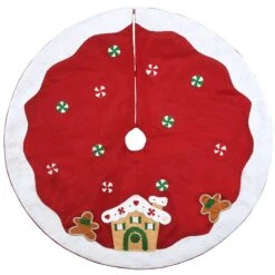 National Tree Company 48" Be Merry Collection Gingerbread House Tree Skirt