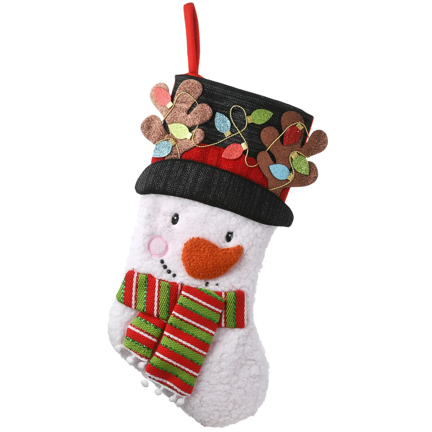 National Tree Company 20" Be Merry Collection Novelty Snowman Stocking 3 National Tree Company 20" Be Merry Collection Novelty Snowman Stocking