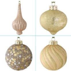 National Tree Company 20-Piece Christmas Tree Ornament Set, Yuletide Glam Collection 16 National Tree Company 20-Piece Christmas Tree Ornament Set, Yuletide Glam Collection -National Tree Company AH63 YG2021 7