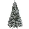 National Tree Company 7.5 Ft. Snowy North Valley® Spruce Tree With Clear Lights -National Tree Company ANRV2 300 75