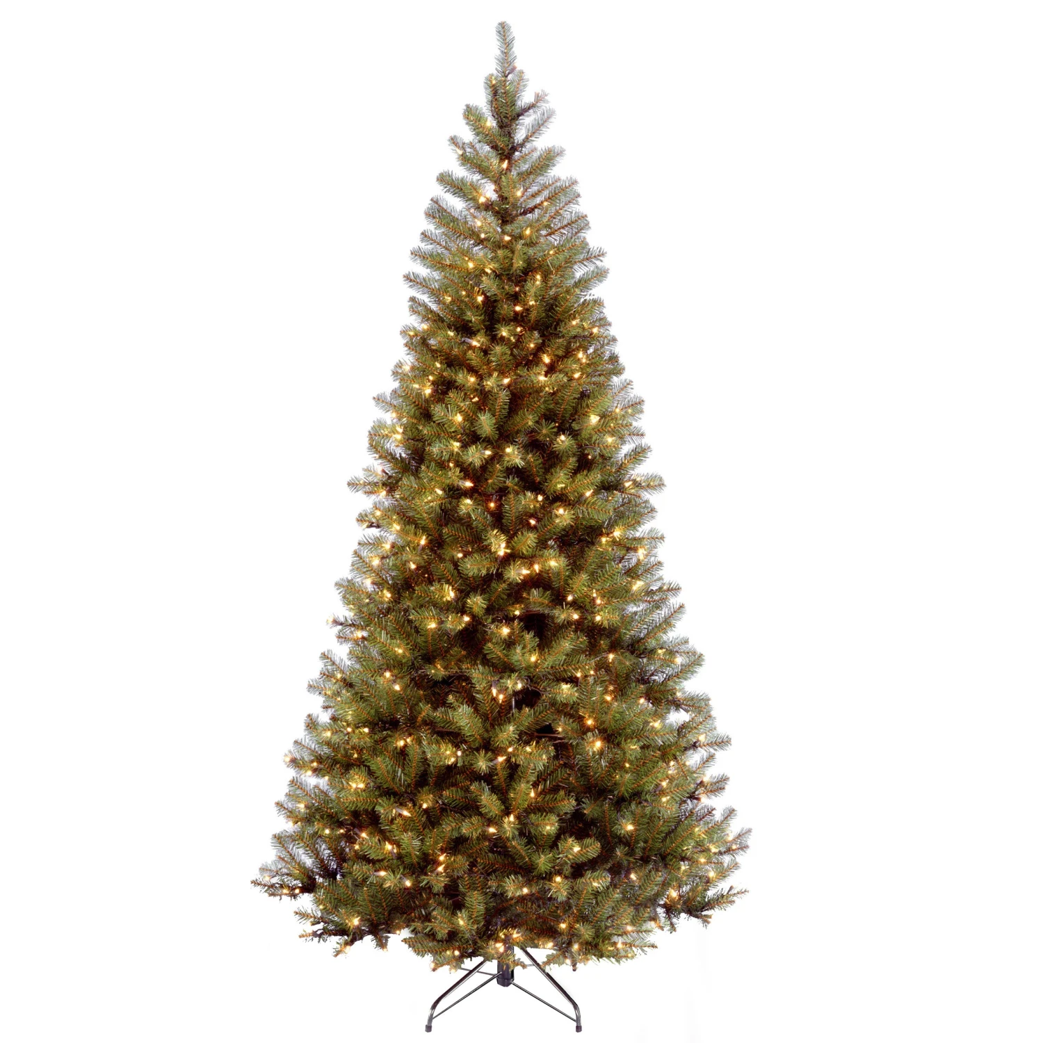 National Tree Company Pre-Lit Artificial Slim Christmas Tree, Green, Aspen Spruce, White Lights, Includes Stand, 6 Feet 3 National Tree Company Pre-Lit Artificial Slim Christmas Tree, Green, Aspen Spruce, White Lights, Includes Stand, 6 Feet