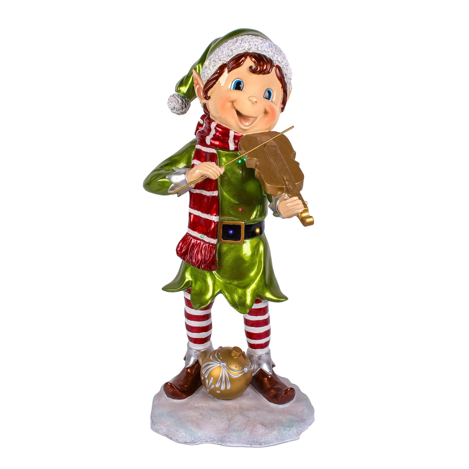 National Tree Company 36" Fiddle Playing Pixie Elf With Multicolor Lights 3 National Tree Company 36" Fiddle Playing Pixie Elf With Multicolor Lights