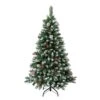 National Tree Company First Frosted Traditions Christmas Tree With Hinged Branches, Pinecones And Red Berries, 4.5 Ft 1 National Tree Company First Frosted Traditions Christmas Tree With Hinged Branches, Pinecones And Red Berries, 4.5 Ft -National Tree Company CUL8 500 45