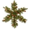 National Tree Company Pre-Lit Artificial Christmas Hanging Snowflake, Green, Crestwood Spruce, Decorated With Pine Cones, Berry Clusters, Christmas Collection, 32 Inches -National Tree Company CW7 306 32SB4 1