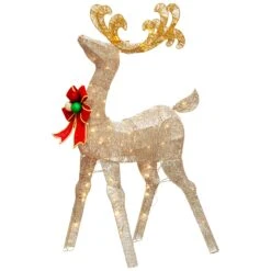 National Tree Company 48in. Reindeer Decoration With White LED Lights