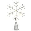 National Tree Company 14.5" Snowflake Tree Top For Artificial Trees With Dual Color® Lights -National Tree Company DF 200303TS 1