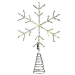 National Tree Company 14.5" Snowflake Tree Top For Artificial Trees With Dual Color® Lights
