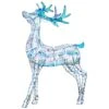 National Tree Company Pre Lit Iridescent Reindeer Decoration, Cool White LED Lights, Plug In, Christmas Collection, 48 Inches -National Tree Company DF 20105016L