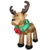 National Tree Company Inflatable Reindeer, LED Lights, Plug In, Christmas Collection, 8 Feet 1 National Tree Company Inflatable Reindeer, LED Lights, Plug In, Christmas Collection, 8 Feet -National Tree Company DF 2019188FTL