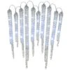 National Tree Company Crystal Icicles With LED Lights 2 National Tree Company Crystal Icicles With LED Lights -National Tree Company DF 21029001C 1