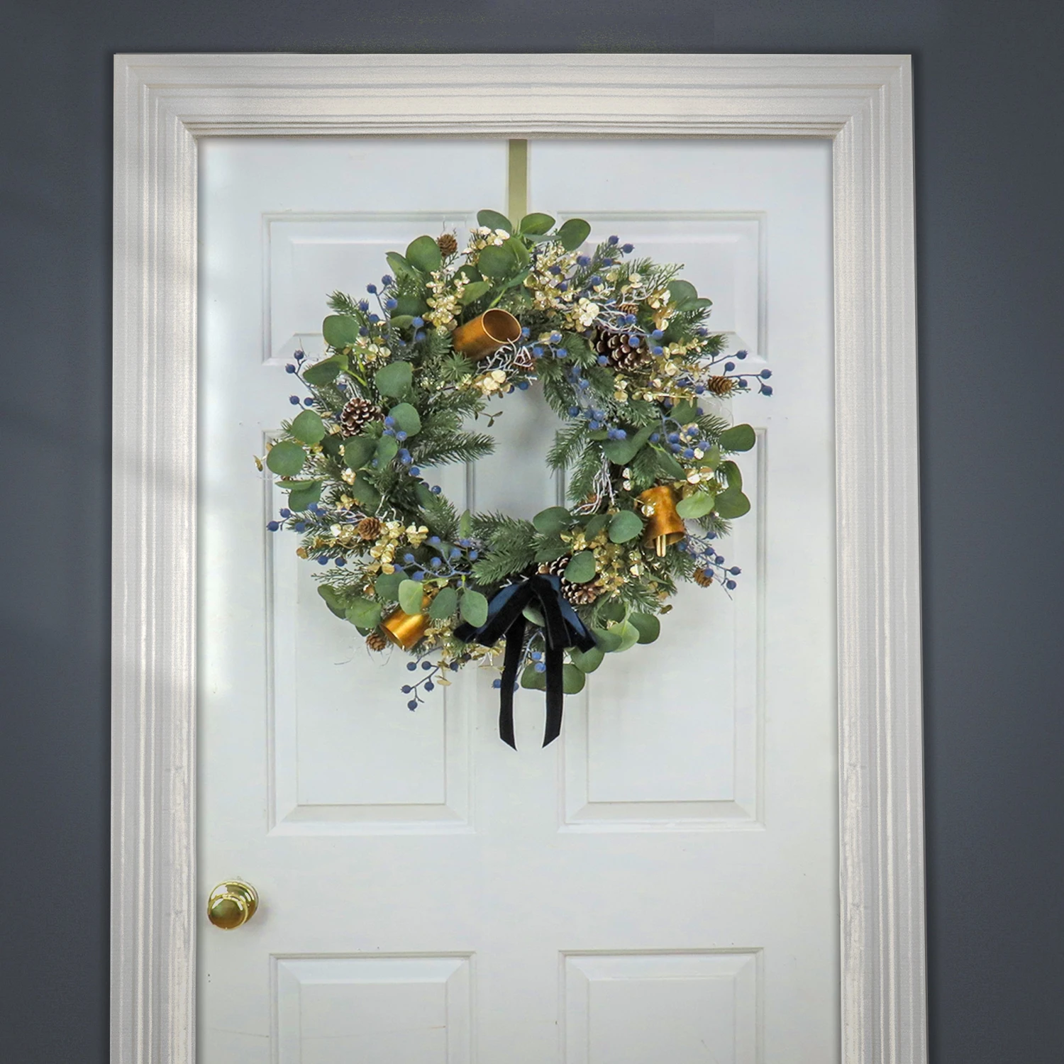 National Tree Company 28" HGTV Home Collection Swiss Chic Wreath 4 National Tree Company 28" HGTV Home Collection Swiss Chic Wreath - Image 2
