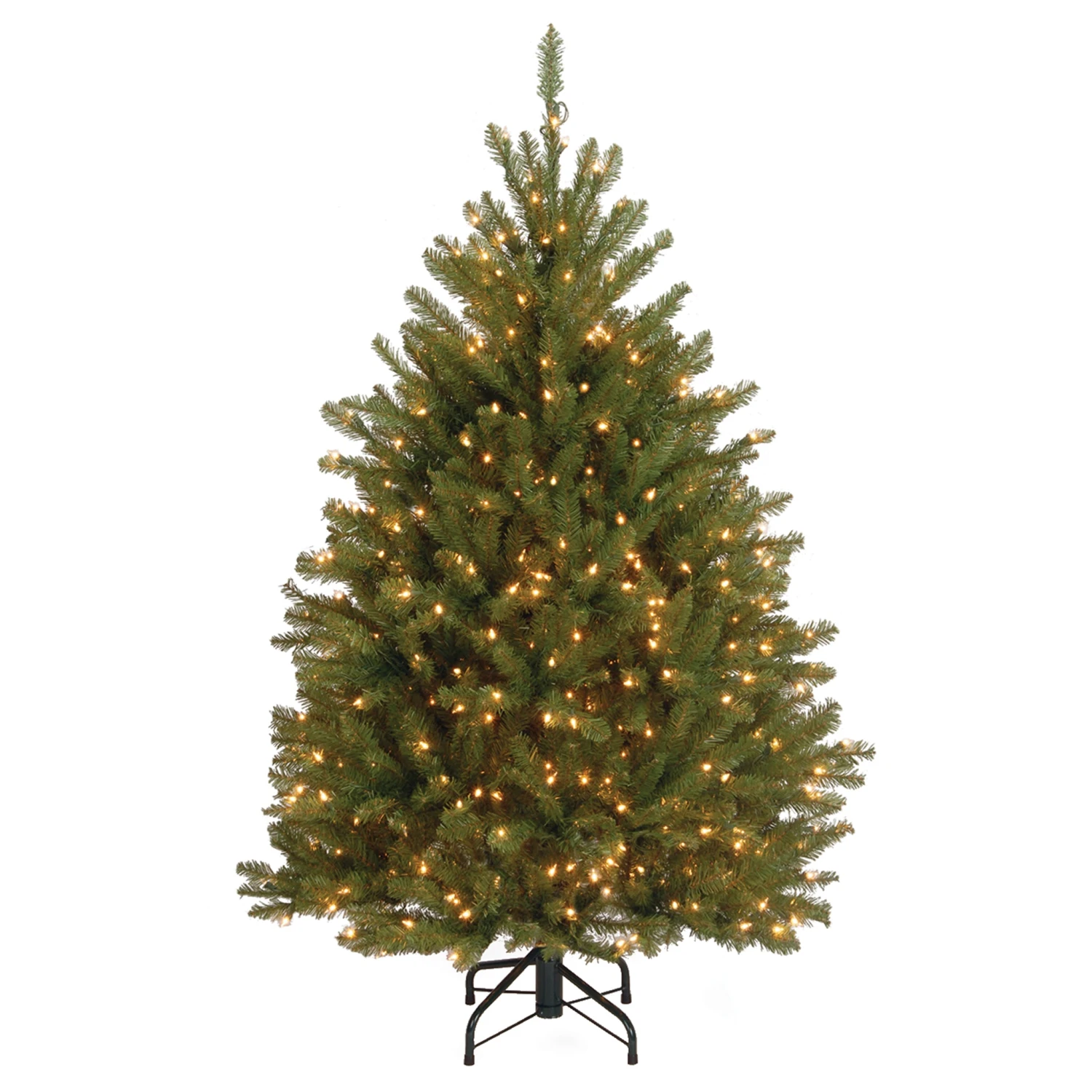 Pre-Lit Artificial Mini Christmas Tree, Green, Dunhill Fir, White Lights, Includes Stand, 4.5 Feet 3 Pre-Lit Artificial Mini Christmas Tree, Green, Dunhill Fir, White Lights, Includes Stand, 4.5 Feet