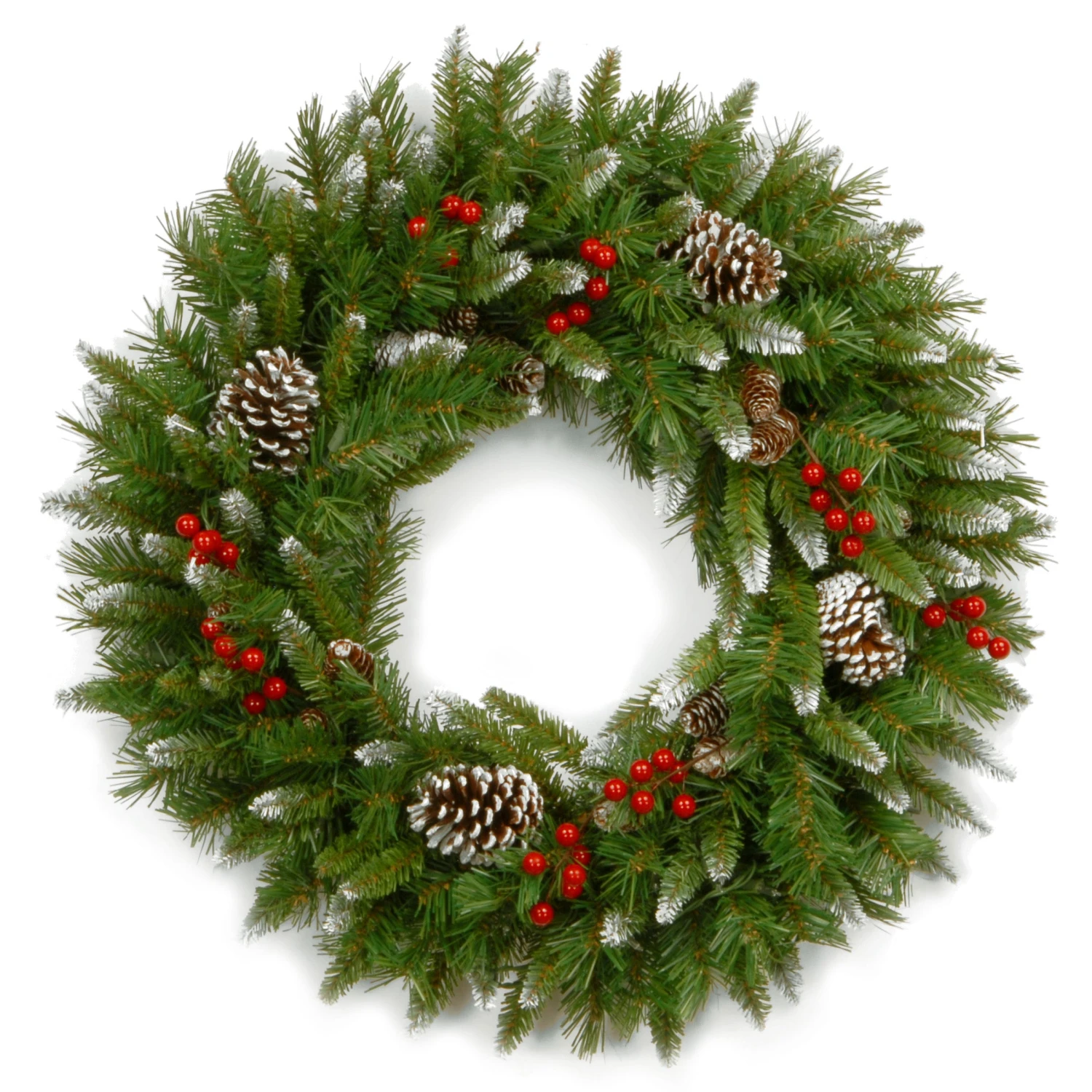 National Tree Company 24in. Frosted Berry Wreath 3 National Tree Company 24in. Frosted Berry Wreath