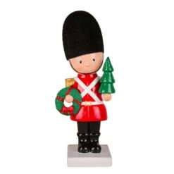 National Tree Company First Traditions 11" Christmas Soldier With Wreath And Tree