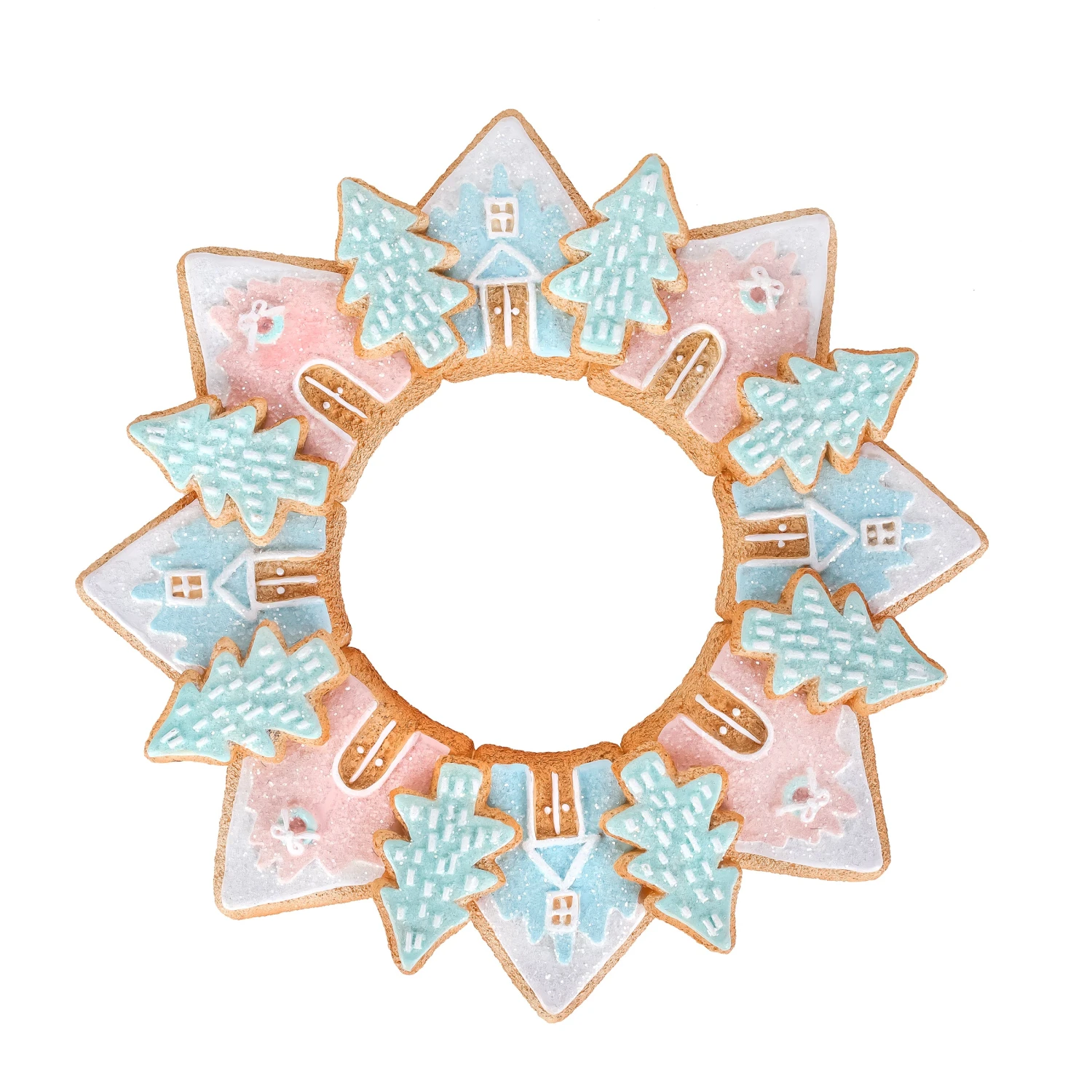 National Tree Company First Traditions 8" Gingerbread Cookie Wreath 3 National Tree Company First Traditions 8" Gingerbread Cookie Wreath