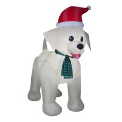 National Tree Company Inflatable Labrador Retriever, LED Lights, Plug In, Christmas Collection, 9 Feet