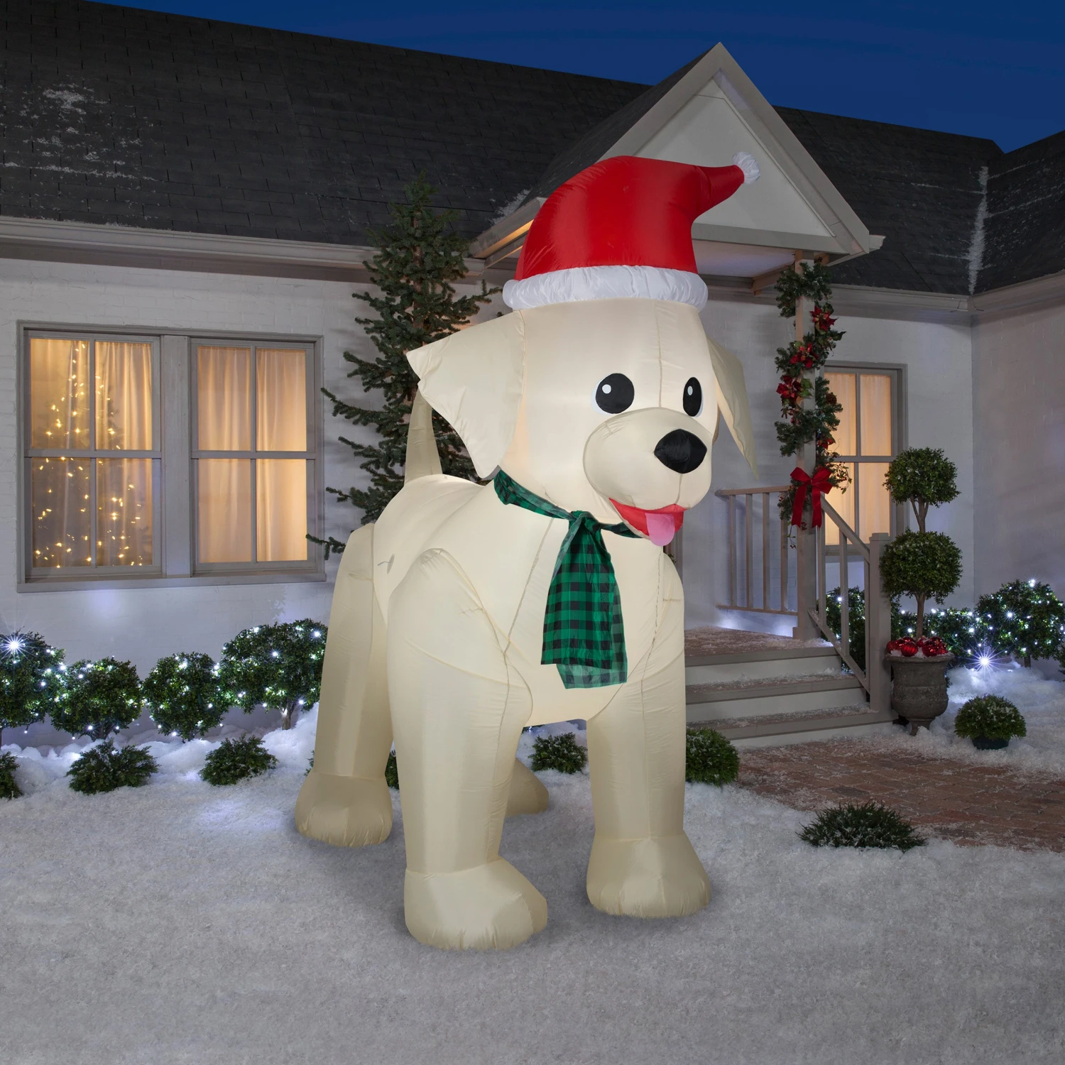 National Tree Company Inflatable Labrador Retriever, LED Lights, Plug In, Christmas Collection, 9 Feet 4 National Tree Company Inflatable Labrador Retriever, LED Lights, Plug In, Christmas Collection, 9 Feet - Image 2