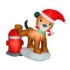 National Tree Company Inflatable Puppy Dog And Fire Hydrant, LED Lights, Plug In, Christmas Collection, 4 Feet 2 National Tree Company Inflatable Puppy Dog And Fire Hydrant, LED Lights, Plug In, Christmas Collection, 4 Feet -National Tree Company GE9 116509 1