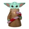 National Tree Company Inflatable Baby Yoda, LED Lights, Plug In, Christmas Collection, 3.5 Feet 2 National Tree Company Inflatable Baby Yoda, LED Lights, Plug In, Christmas Collection, 3.5 Feet -National Tree Company GE9 118995 1