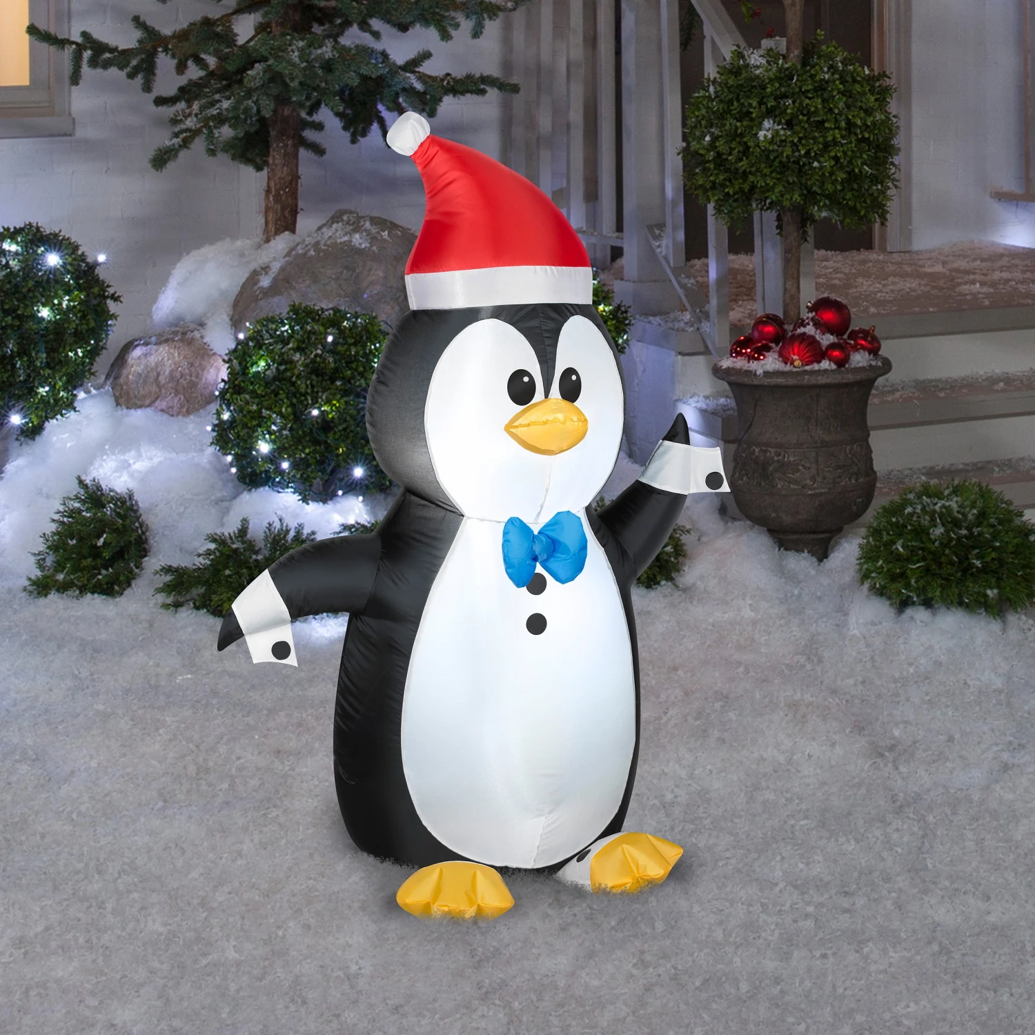 National Tree Company Inflatable Waving Penguin, LED Lights, Plug In, Christmas Collection, 4 Feet 4 National Tree Company Inflatable Waving Penguin, LED Lights, Plug In, Christmas Collection, 4 Feet - Image 2