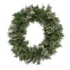 National Tree Company 30" Glistening Pine Wreath With LED Lights 2 National Tree Company 30" Glistening Pine Wreath With LED Lights -National Tree Company GN7 300 30W B
