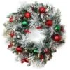 National Tree Company 30" General Store Frosted Wreath With LED Lights -National Tree Company GS63 300 30W B