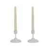 National Tree Company HGTV Home Collection Flameless Heritage Candle Pair, White Base 1 National Tree Company HGTV Home Collection Flameless Heritage Candle Pair, White Base -National Tree Company HGT100 G2SET03