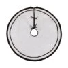 National Tree Company 52" HGTV Home Collection White Tree Skirt With Black Trim -National Tree Company HGT93 CTS25028A