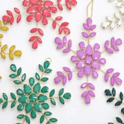 National Tree Company 6 Piece HGTV Home Collection Beaded Snowflake Ornaments 10 National Tree Company 6 Piece HGTV Home Collection Beaded Snowflake Ornaments -National Tree Company HGT93 XST25013A 4