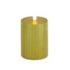 National Tree Company 3x5 HGTV Home Collection Flameless Georgetown Pillar Candle, Gold -National Tree Company HGTAR100 0305MG