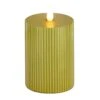 National Tree Company 5x11 HGTV Home Collection Flameless Georgetown Pillar Candle, Gold -National Tree Company HGTAR100 0511MG