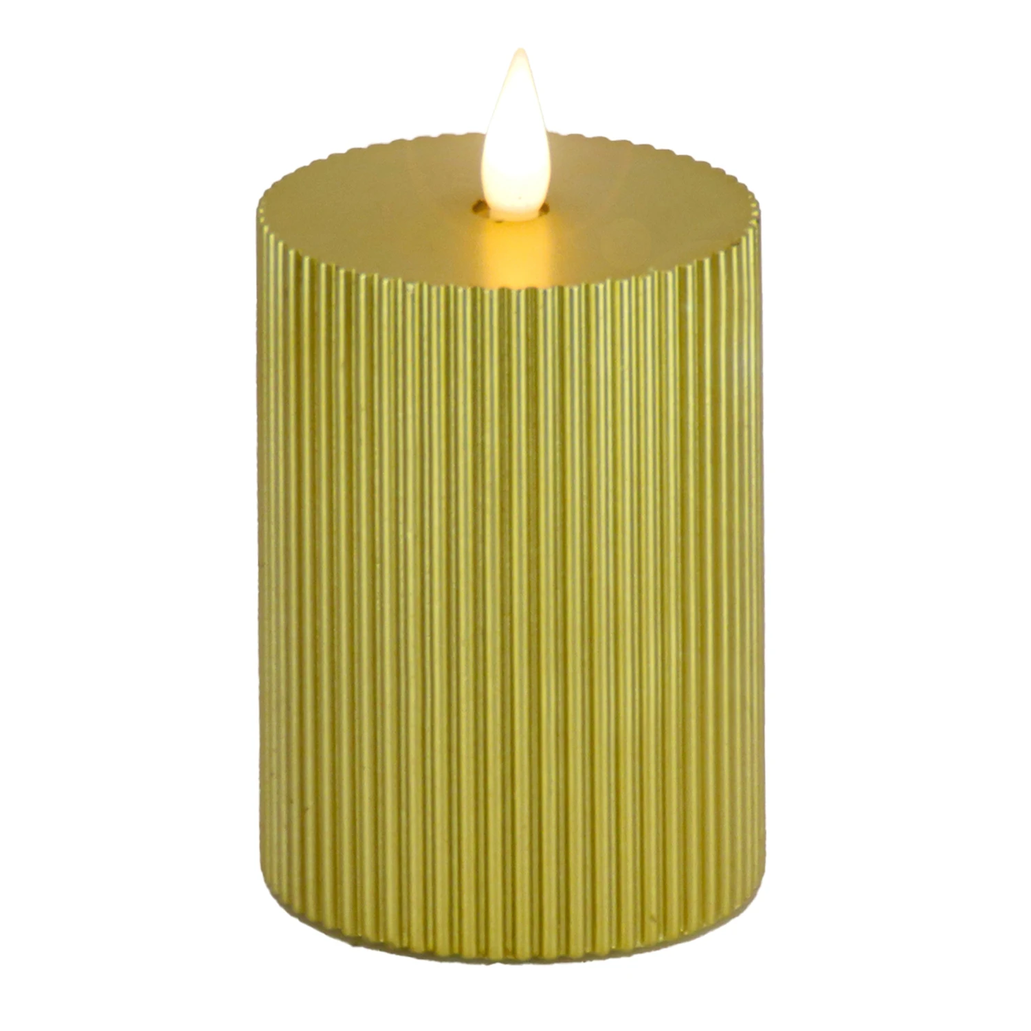 National Tree Company 5x11 HGTV Home Collection Flameless Georgetown Pillar Candle, Gold 3 National Tree Company 5x11 HGTV Home Collection Flameless Georgetown Pillar Candle, Gold