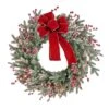 National Tree Company 22" HGTV Home Collection Pre-Lit Frosted Traditions Wreath 1 National Tree Company 22" HGTV Home Collection Pre-Lit Frosted Traditions Wreath -National Tree Company HGTFG63 30022WB
