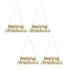 National Tree Company 9" HGTV Home Collection Merry Christmas Metal Ornament Set 1 National Tree Company 9" HGTV Home Collection Merry Christmas Metal Ornament Set -National Tree Company HGTSE96 GCH040B