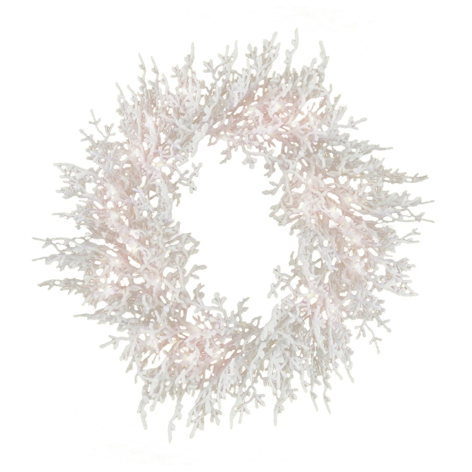 National Tree Company 30" HGTV Home Collection Pre-Lit Christmas By The Sea Coral Wreath 3 National Tree Company 30" HGTV Home Collection Pre-Lit Christmas By The Sea Coral Wreath