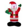 National Tree Company Inflatable Santa With Gift, LED Lights, Plug In, Christmas Collection, 8 Feet 1 National Tree Company Inflatable Santa With Gift, LED Lights, Plug In, Christmas Collection, 8 Feet -National Tree Company KK68 B204598 1