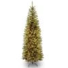 National Tree Company Artificial Pre-Lit Slim Christmas Tree, Green, Kingswood Fir, White Lights, Includes Stand, 6 Feet -National Tree Company KW7 300 60