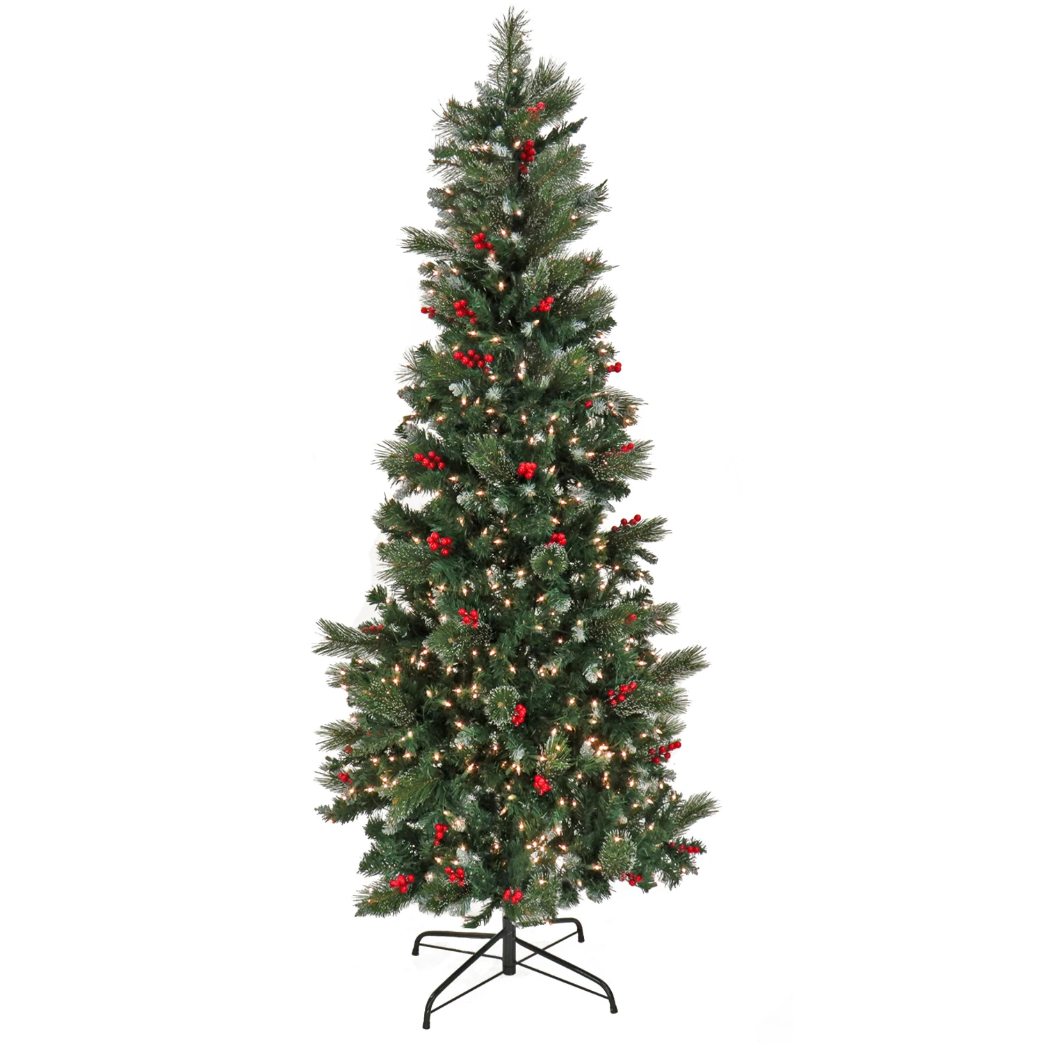 National Tree Company 9ft Pre-lit Artificial Meadowlark Pencil Hinged Tree, 900 Clear Lights- UL 3 National Tree Company 9ft Pre-lit Artificial Meadowlark Pencil Hinged Tree, 900 Clear Lights- UL